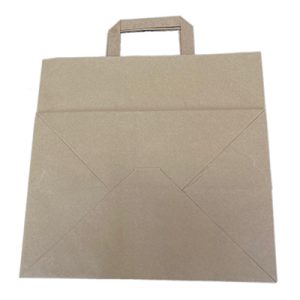 Sacos Papel Kraft castanho de Asa Plana - Take Away